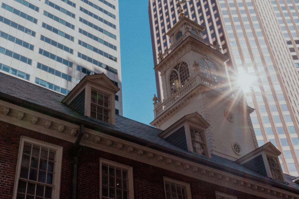 Along Boston's Freedom Trail, you will find the Old South Meeting House. 
