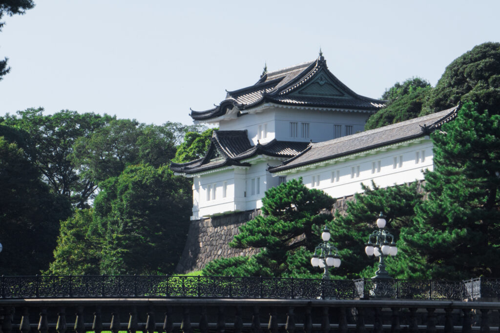 The Imperial Palace in central Tokyo. 