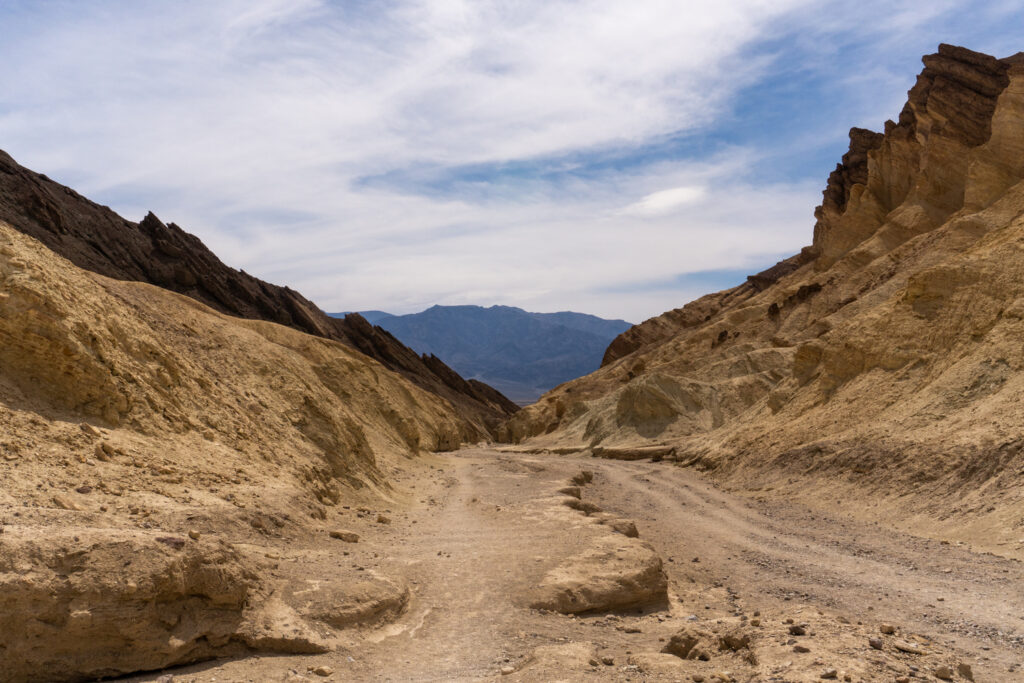 A hiking trail in Death Valley National Park. 