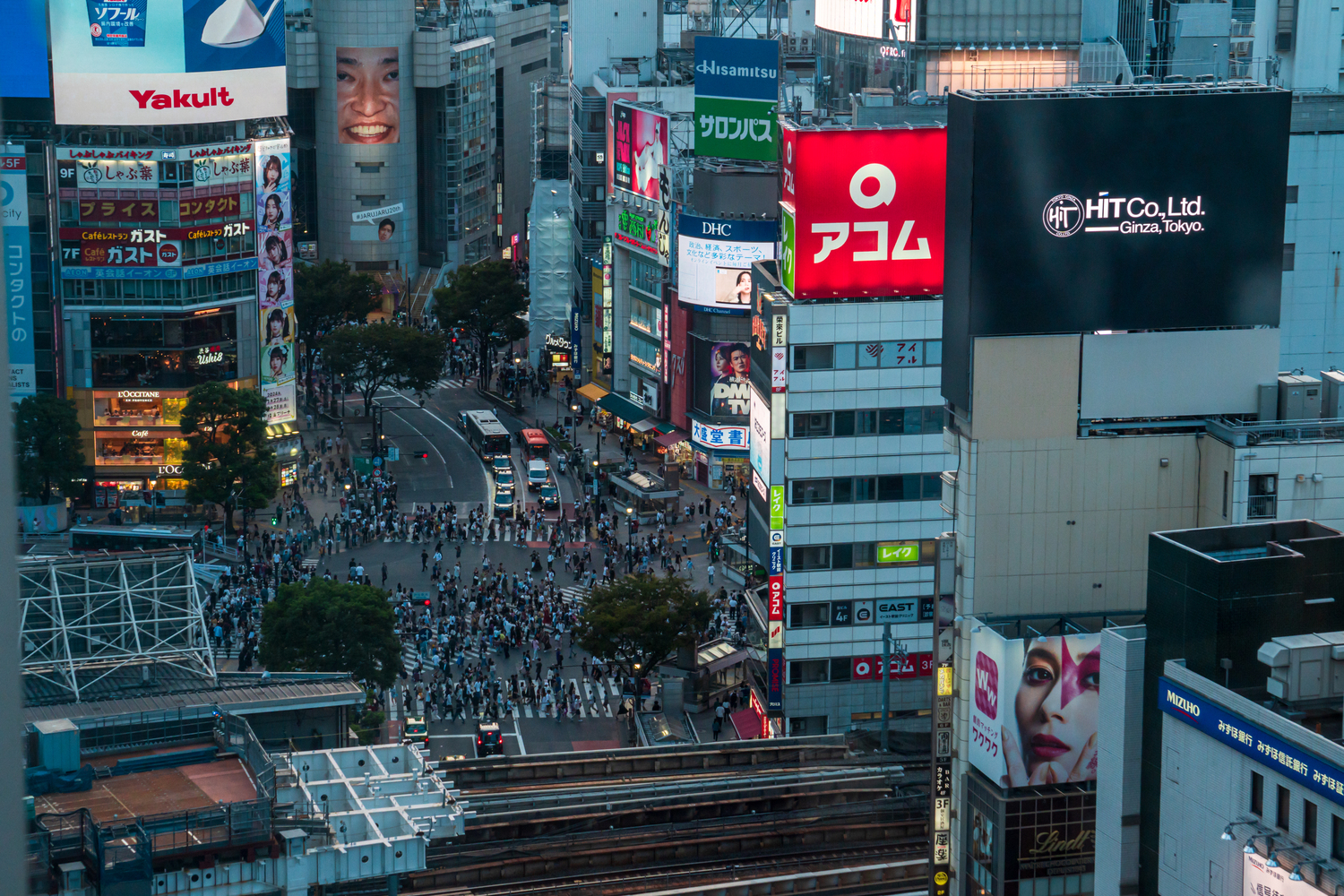 View of Shibuya Crossing