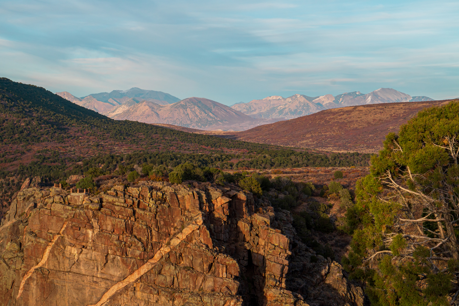 Black Canyon National Park at sunset