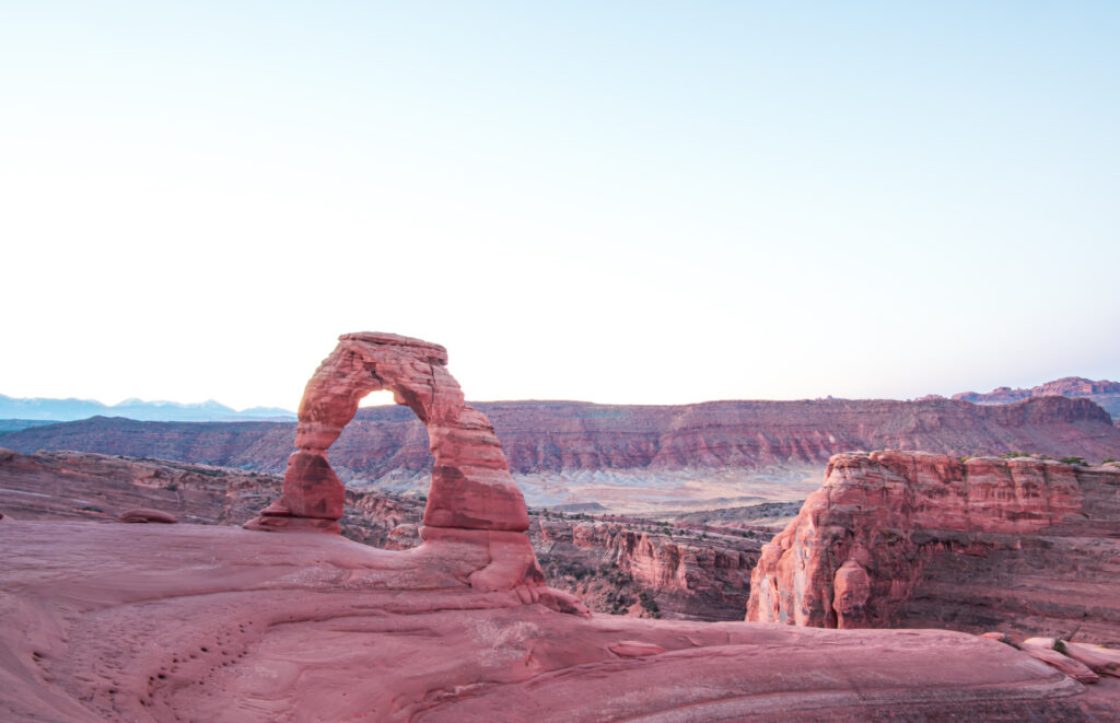 Delicate Arch in Arches National Park at Sunrise