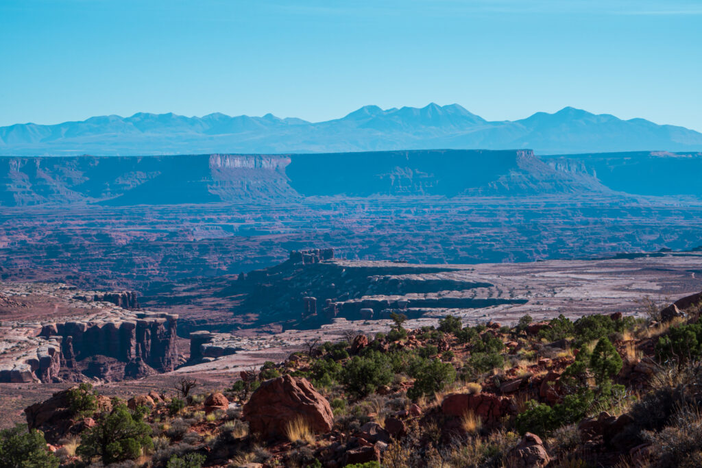The views on the Gooseberry Trail are amazing in Canyonlands National Park. 