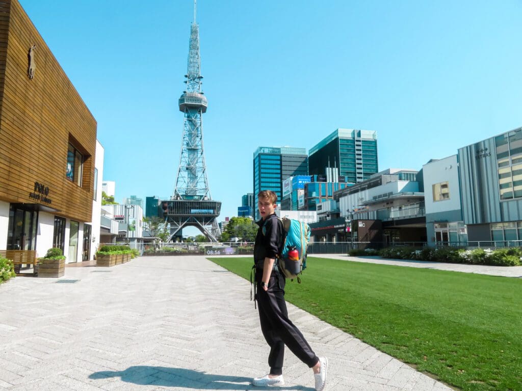 Noah solo traveling in Nagoya