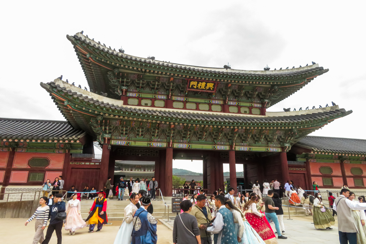 Gyeongbokgung Palace in seoul south korea