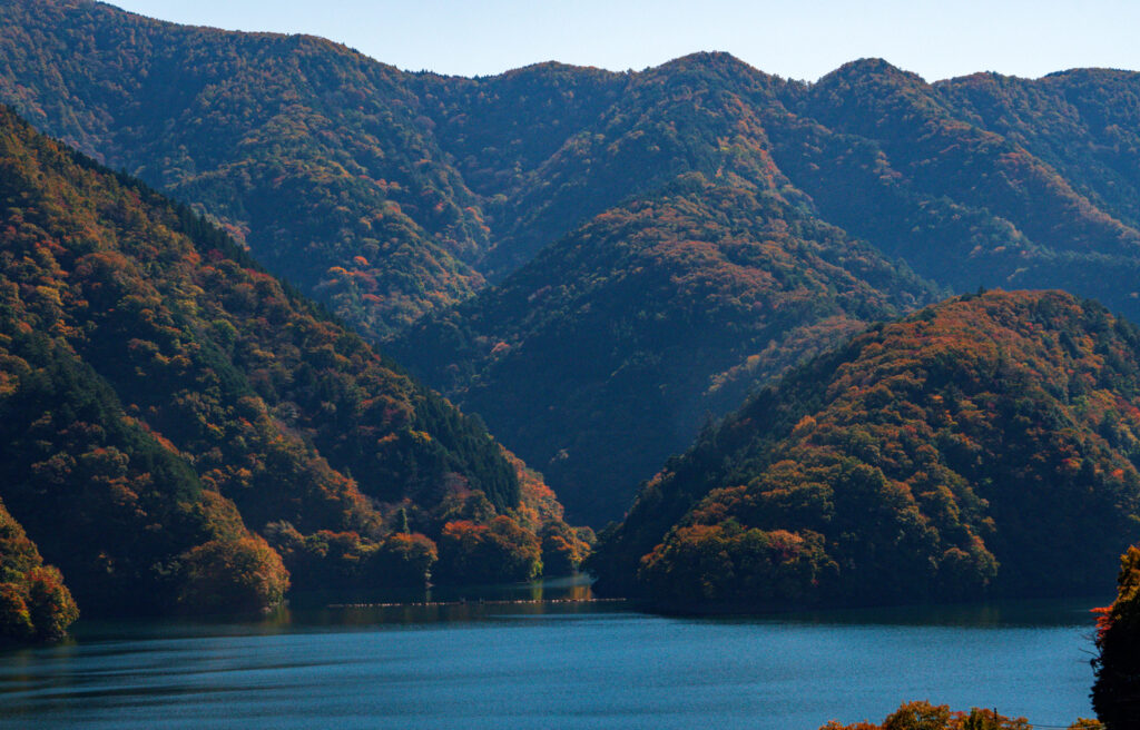 Lake Okutama in Chichibu-Tama-Kai National Park