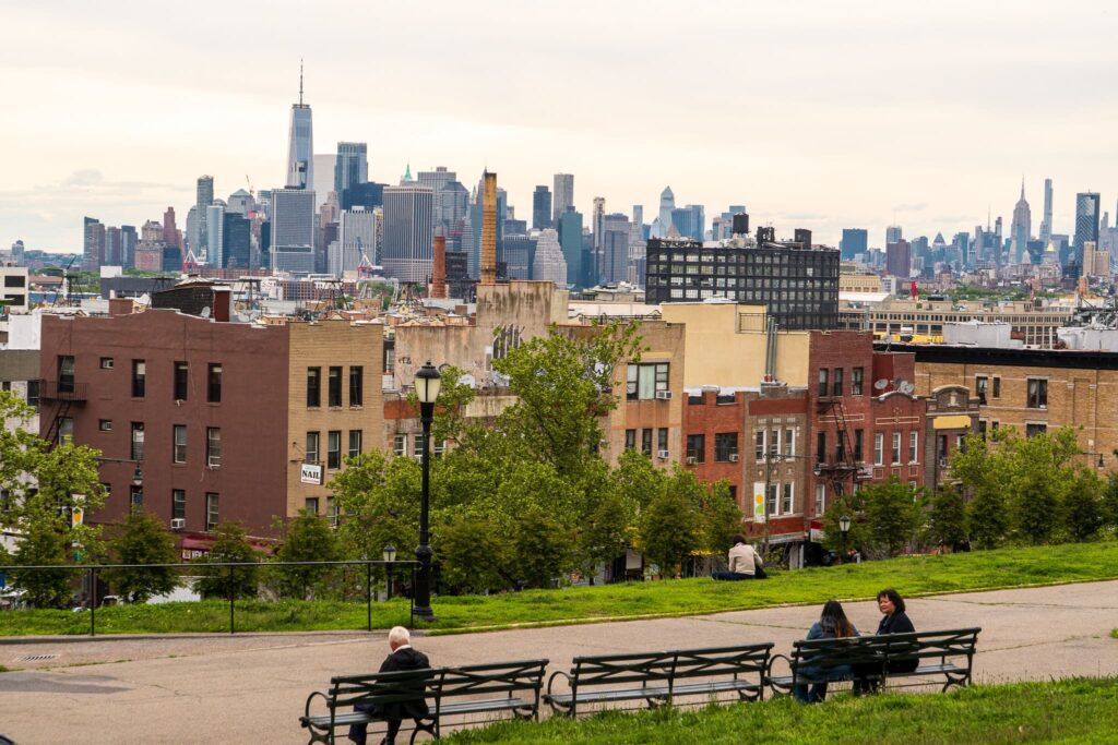 View of lower Manhattan from Sunset Park