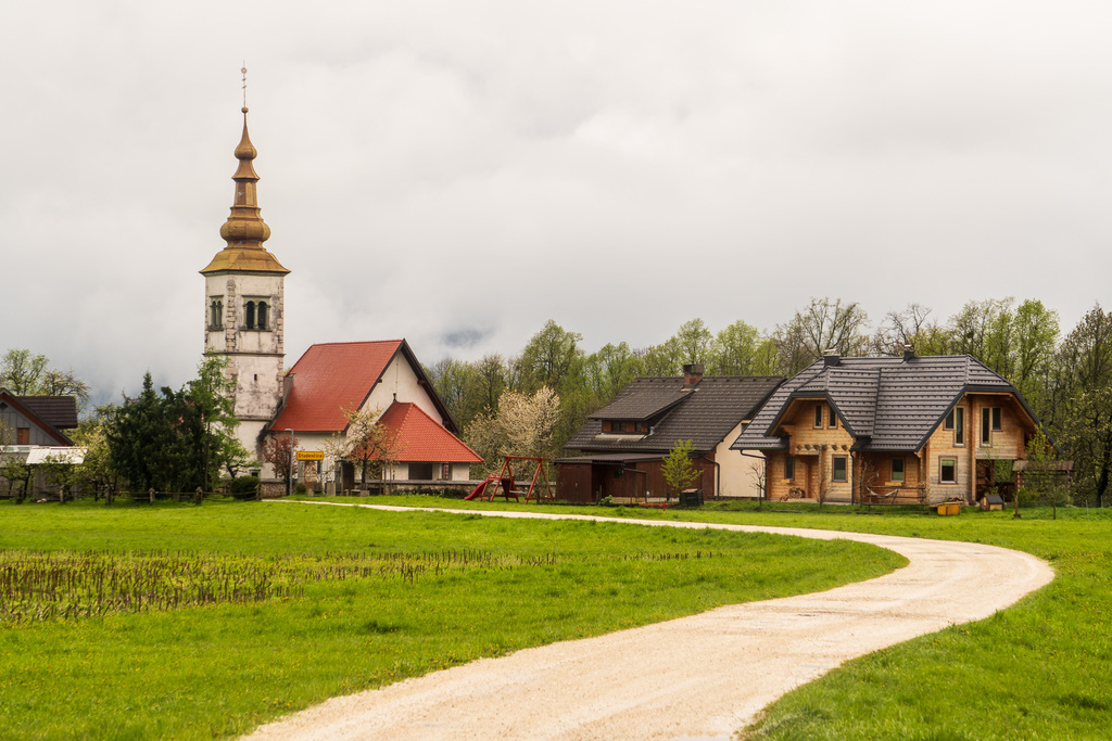 A church in rural Slovenia. 