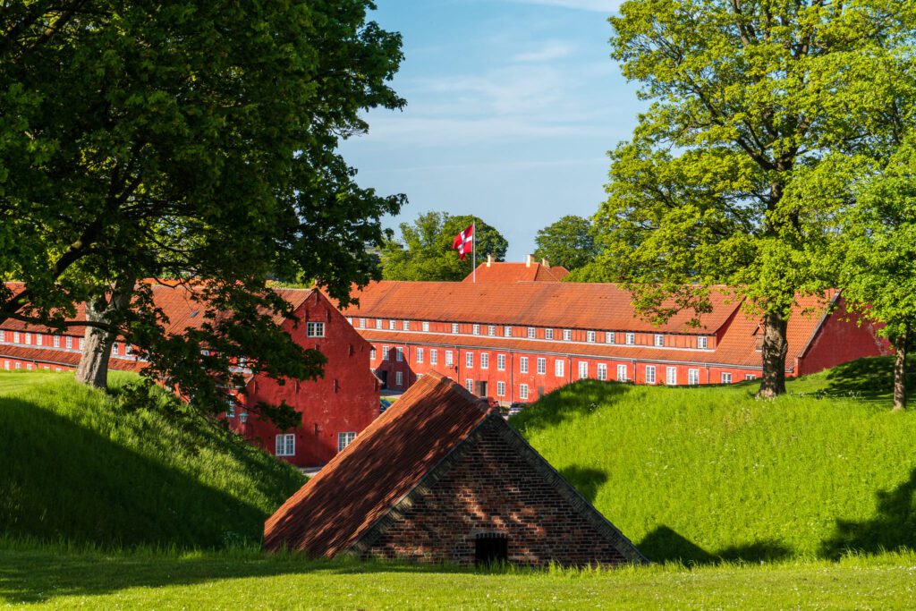 A danish flag is pictured at the Citadel Fortress in Copenhagen.