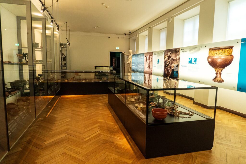 A display case in the National Museum of Denmark