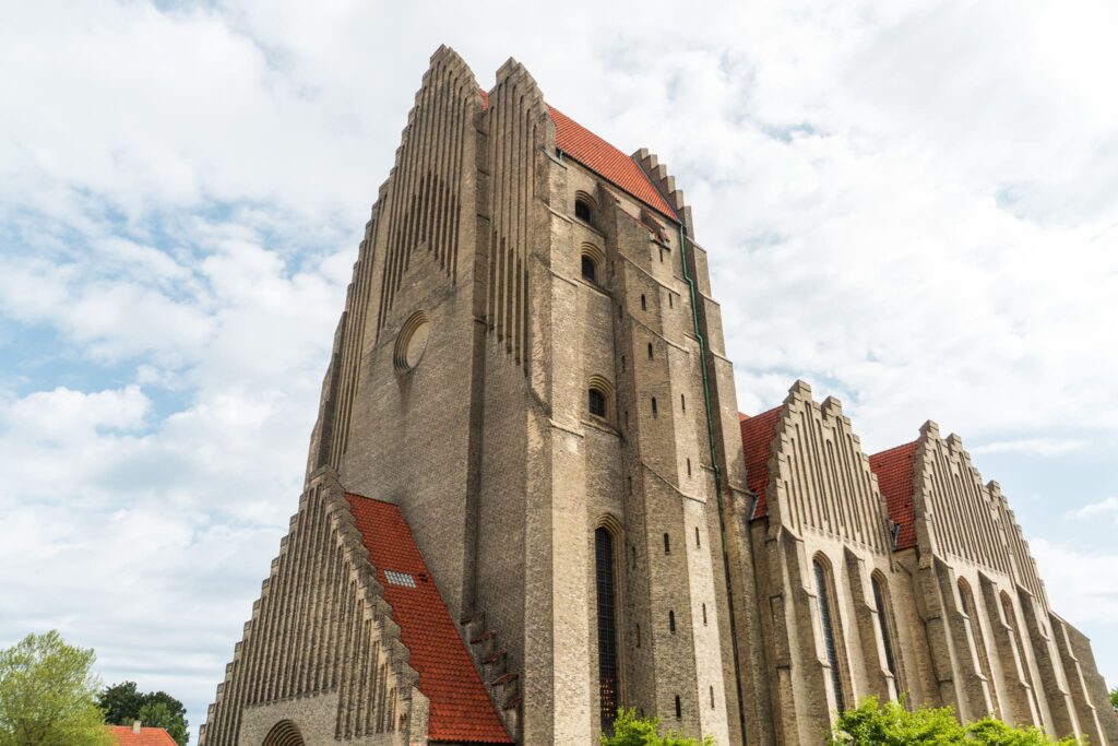 The Grundtvigs Kirke stands tall in Copenhagen.